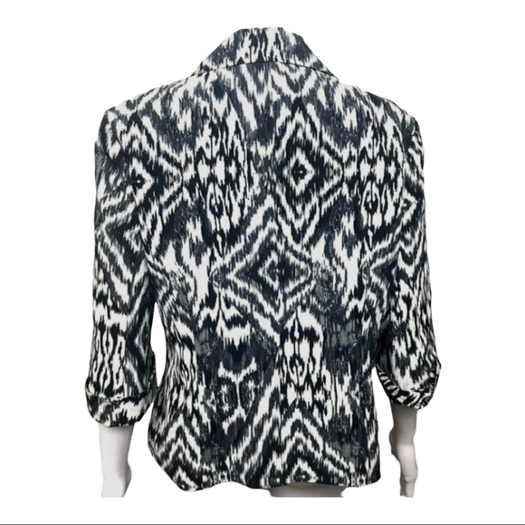 Lafayette 148 NY Jacket Mob Wives Geo Print Chic 12 Lined - Picture 3 of 12